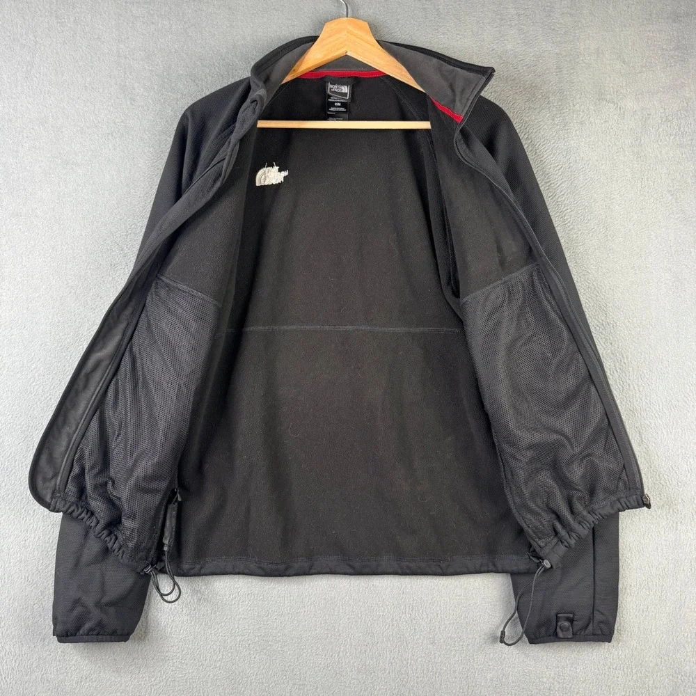 The North Face TKA 100 Texture Full Zip Jacket Black Mens Medium ABFB F08